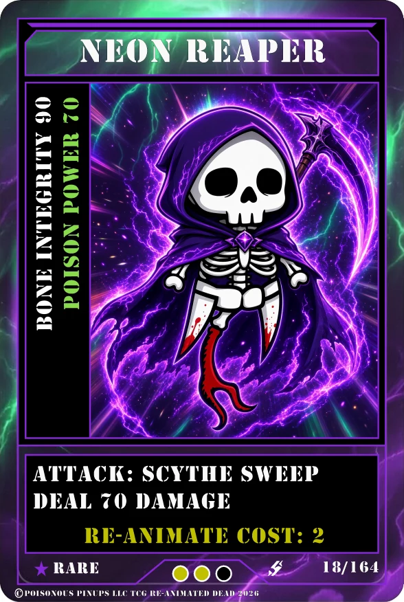 Neon Reaper trading card